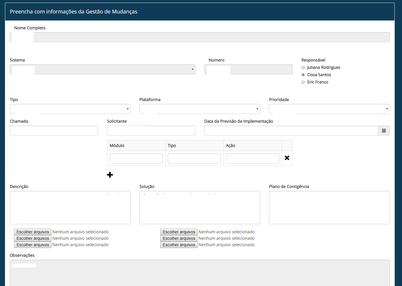 ABTRA Change management